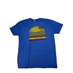 Maui Hawaii, Lahaina “Aloha State Of Mind” Graphic T-shirt Men’s XL [58]